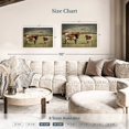 thumbnail image 3 of Elephant Stock Texas Longhorn And Its Calf Wall Art - Horizontal Canvas Wall Art - Living Room Wall Decor - Animal Canvas - Gray And Brown Decor - 30" x 20", 3 of 4
