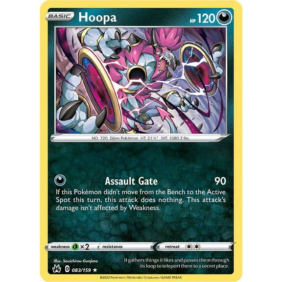 Pokemon Crown Zenith Holo Rare Hoopa #83