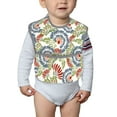 thumbnail image 6 of Hirioo Paisley Floral 5 for Baby Waterproof Pocket Bib Adjustable Closed for Babies Toddlers with Large Pocket 6-24Months, 6 of 8