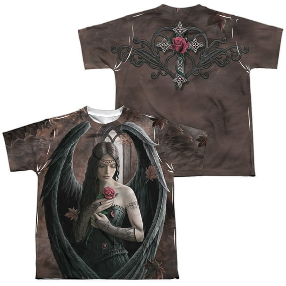 Anne Stokes - Angel Rose (Front/Back Print) - Youth Short Sleeve Shirt - X-Large