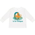 thumbnail image 3 of Inktastic O is for Octopus Monogram Boys or Girls Long Sleeve Toddler T-Shirt, 3 of 5