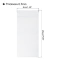 thumbnail image 2 of Unique Bargains Flat Open Clear Poly Bags,PE 4Mil 3.15'x7.78'For Clothes Daily Items Packing Storage 100pcs, 2 of 6