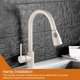 thumbnail image 4 of Grifo de fregadero Naiovety Acero inoxidable tubo de entrada estilo simple rociador de agua, 4 of 6