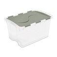 thumbnail image 1 of Sterilite 45L Hinged Lid Storage Box- Green, 1 of 3