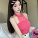 thumbnail image 2 of Camisolas De Mujer Tirantes Adelgazantes De Malla Exterior Costura De Punto Corto Abierto Croptop, 2 of 4