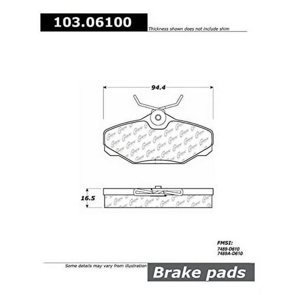 Centric Parts - Ceramic Pads