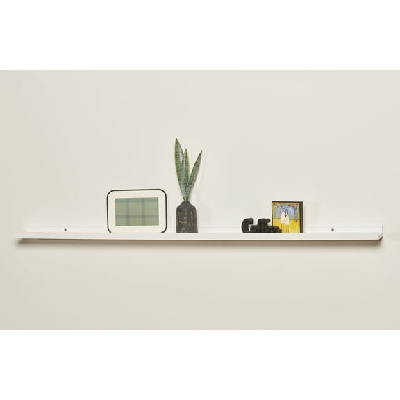Photo Ledge 46.5" Wide White Decorative Wall Shelf