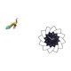 thumbnail image 5 of Estatua del pavo real,Estatua de pavo real,adorno de escritorio creativo y divertido,Reloj de pared grande,Reloj de pared acrílico silencioso sin tictac,Reloj de pared grande para, 5 of 8