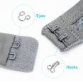 thumbnail image 5 of 50pcs Sewing Hook and Eye Closure for Clothing Bra Jacket Hooks Replacement Sewing Craft, Silver, 5 of 6