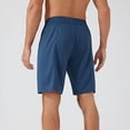 thumbnail image 4 of Lenago Cargo Shorts for Men Shorts for Men Men's Sports Shorts With Pockets for Running Outdoor Casual And Cycling Drawstring Shorts Blue XXL, 4 of 5