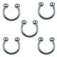 thumbnail image 4 of Kit de 60 piercings corporales de 16/14 g para lengua, trago, oreja, ceja, pezón, labio y nariz. 8mm, 4 of 9