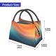 thumbnail image 2 of Fotbe yellow orange and teal Bolsa Térmica Portátil con Estampado, Bolsa de Entrega de Alimentos Aislada, Bolsa Reutilizable de Gran Capacidad para Comidas y Supermercado, 2 of 6