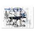 thumbnail image 1 of DesignArt l'Élan Bleu Grande Horloge Murale, 1 of 2