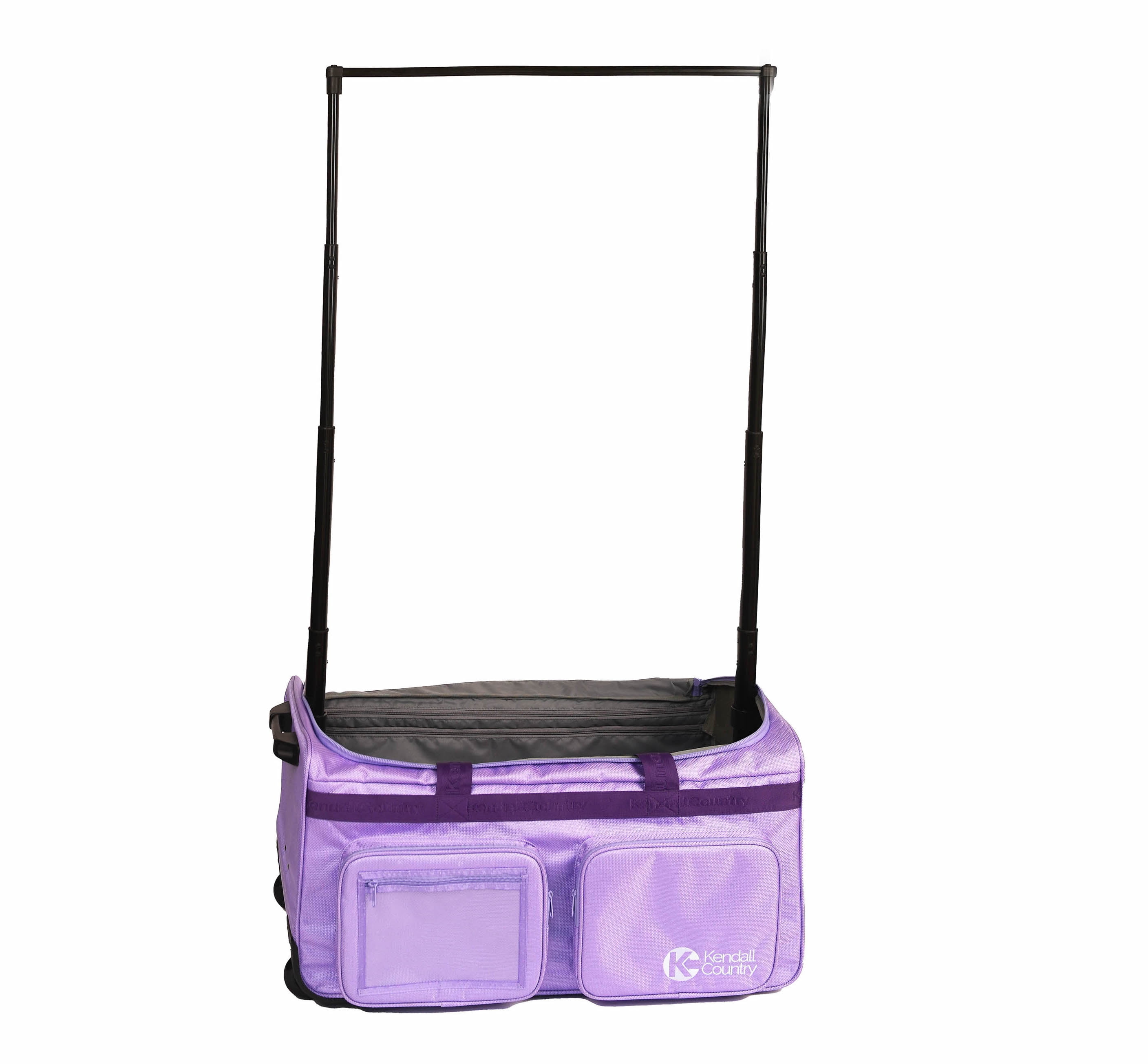 Kendall Country Dance Rolling Duffel with Garment Rack, Lilac, Large, 28-inch