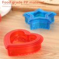 thumbnail image 2 of Inteprter 2 Pieces Sandwich Slicer Mold Round Star Shape Decruster Sealer Cookie Kitchen Bread Lunch Making Toast Gadgets Mostrada, 2 of 6