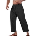 thumbnail image 2 of Birdeem Mens Fashion Casual Solid Color Pockets Elastic Rope Pants Sports Fitness Pants, 2 of 6