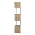 thumbnail image 4 of Furniture of America Cirion Modern Wood 5-Shelf Corner Bookcase in Natural, 4 of 11