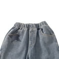 thumbnail image 4 of YunPes Boy's Star Baggy Jeans Teen Boys Straight Wide Leg Denim Pants with Pocket Y2K Hip Hop Streetwear Cargo Pants Patchwork Jeans, 4 of 7