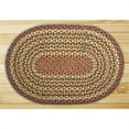 thumbnail image 1 of Earth Rugs 03-324 Olive-Burgundy-Gray Oval Rug, 1 of 3
