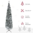 thumbnail image 3 of Árbol de Navidad HOMCOM cubierto de nieve de 9 pies de altura con 1014 puntas, 3 of 9