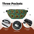 thumbnail image 4 of Naloa Sunflowers Print Running Belts for Men Women,Running Fanny Pack with 2-Zipper Pockets,Waterproof Waist Pack for Travel Hiking Running Outdoor Sports, 4 of 8