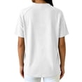 thumbnail image 4 of Kinrui Short Sleeve Sweatshirts for Women Casual Crew Neck Button Pullover Tops Lightweight Solid Color Sweater Shirts White L, 4 of 6