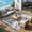 8*10ft - Gray and white, variant on Outdoor Waterproof Reversible Rug – Modern Grey & White Plastic Patio Carpet, UV & Fade Resistant, Non-Slip, Easy Clean – For Garden, Deck, Porch, Backyard, Camping – 8x10ft