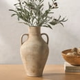 thumbnail image 2 of SAFAVIEH Mesa 14" Solid Natural Stoneware Amphora Vase, 2 of 6