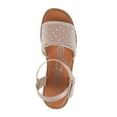 thumbnail image 3 of bebe Girls' Sandals - Kids' Open Toe Summer Shoes with Mesh Upper, Perfect Flat Sandals for Girls (Little Girl/Big Girl), 3 of 9