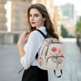 thumbnail image 6 of FORMRS Mini Backpack Purse for Women Travel Daypack Casual Shoulder Bag, Pink Flower, 6 of 7