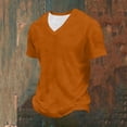 thumbnail image 6 of Dagugfen Plus Size T Shirts for Men Short Sleeve V Neck Loose Fitted Basic Tee Shirt Tops Daily Tops S-5XL, 6 of 9
