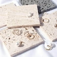 thumbnail image 4 of Natural Stone Photo Props Studio Shooting Background Rings Necklace Jewelry Boards Beige Rectangle, 4 of 9