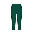 thumbnail image 5 of LAJPXKHY 2pc Capri Leggings for Women Elastic Waisted Stretch Slim Fitted Comfy Bottom Workout Yoga Gym Capris Pant, 5 of 5