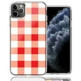 thumbnail image 2 of MUNDAZE For Apple iPhone 12/iPhone 12 Pro Red Plaid Design Double Layer Phone Case Cover, 2 of 4