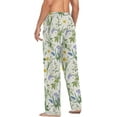 thumbnail image 6 of FREEAMG Elegant Flowers Pajama Pants for Men, Men's Separate Bottoms, Comfortable Sleep Lounge Pj Pants, 6 of 7