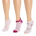 thumbnail image 3 of MUK LUKS Women's 3 Pack Cotton Compression Ankle Socks, 3 of 5