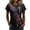 Z41-Black, variant on Women's Butterfly Rose USA Flag V Neck Short Sleeve T Shirt Star Patriotic 4th Of July Casual Tee