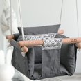 thumbnail image 3 of Wood Baby Swing Seat Indoor Outdoor Swing Toys Baby Swing Chair for Children Salvador Columpio colgante, 3 of 10