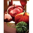 thumbnail image 6 of new fall thanksgiving harvest decoration set of four velvet plush slouchy pumpkins, 6 of 6
