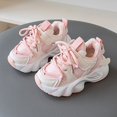 thumbnail image 3 of NOKIO Girls Running Shoes Lace-Up Adjustable Strap Non-Slip Mesh Athletic Sneakers School Walking Hiking Sports Sneakers Kids Breathable Walking Shoes Fall, 3 of 4
