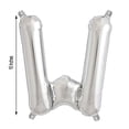 thumbnail image 3 of Efavormart 16" Shiny Metallic Silver Mylar Foil Alphabet Letter and Number Balloons, 3 of 6