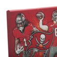 thumbnail image 4 of Tampa Bay Buccaneers 12" x 12" Team Logo and Players Splash Canvas Art, 4 of 4