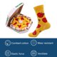 thumbnail image 4 of Calcetines de algodón medio para pizza para hombre - Moda creativa Pareja Navidad - Calcetines con caja de regalo Calcetines navideños, 4 of 5