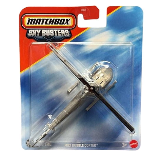 Mattel Matchbox Skybusters Toy Metal Vehicle - MBX BUBBLE COPTER [JCM85]