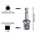 thumbnail image 5 of Heavy-Duty Socket Adapter for Scissor Jack, Easy-Use Labor-Saving Tool, High-Strength Rust-Proof, DIY Car Repair and Maintenance, 5 of 5