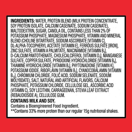 Equate High Protein Nutrition Shake, Strawberry, 8 fl oz, 6 Count