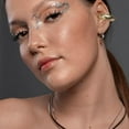thumbnail image 5 of Chunky Ear Cuff Earrings Stainless Steel Ear Cuff Secure Non Pierced Ear Clips Sparkling Cartilage Earrings C-Shaped Non-Piercing Earr for Women Men Jewelry Gifts Gold, 5 of 9