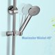 thumbnail image 5 of Soporte para ducha de mano, gancho para cabezal de ducha Soporte ajustable para barra de ducha Sin perforación Abrazadera para ducha Se adapta a varillas de 18-25 mm - Acero inoxidable cromado,11 Feliz Sencillez, 5 of 5