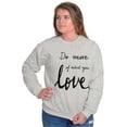thumbnail image 3 of Cute Do What You Love Career Women Crewneck Sweatshirt Brisco Brands M, 3 of 5