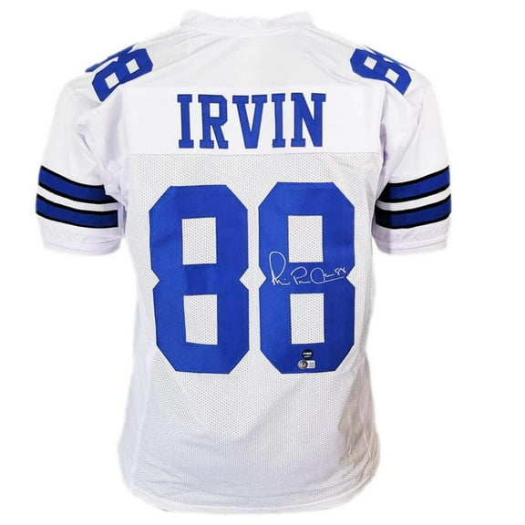 Michael Irvin Autographed Dallas (White #88) Custom Jersey - JSA